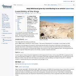 Valley of the Kings travel guide