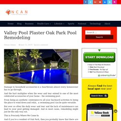 Valley Pool Plaster Oak Park Pool Remodeling