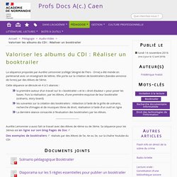 Valoriser les albums du CDI : Réaliser un booktrailer