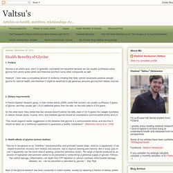 Valtsu's: Health Benefits of Glycine