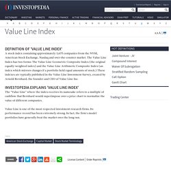 Value Line Index Definition