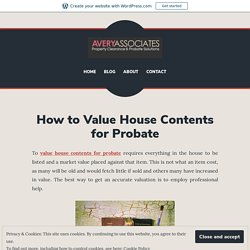 How to Value House Contents for Probate