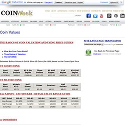Coin Values and Price Guides