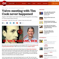 Valve: meeting with Tim Cook never happened