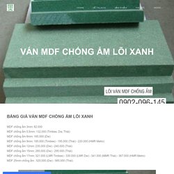 Ván MDF Chống Ẩm Lõi Xanh 5mm 8mm 12mm 17mm 18mm