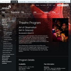 Art of Observation (Theatre Program)