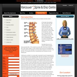 Vancouver Herniated Disc Experts at Vancouver Spine and Disc Centre