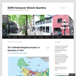 SUNN Vancouver Historic Quartiers