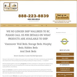 Vancouver Wall Beds, Storage Beds, Murphy Beds, Hidden Beds And Desk Beds