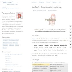 Vanilla JS - Documentation en français