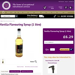Vanilla Flavoured Syrup 1 litre