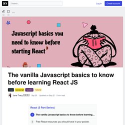 The vanilla Javascript basics to know before learning React JS - DEV
