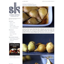 vanilla roasted pears