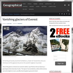 Vanishing glaciers of Everest