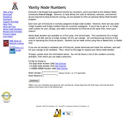 Vanity Node Numbers