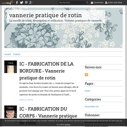 vannerie pratique de rotin