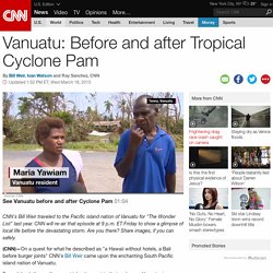 Vanuatu: Before and after Tropical Cyclone Pam