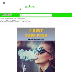 Vape Weed Pen in Canada - BC Weed Pen