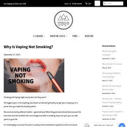 Why Is Vaping Not Smoking? Vaping Vs Smoking - Learn More – Momentum Vape Co