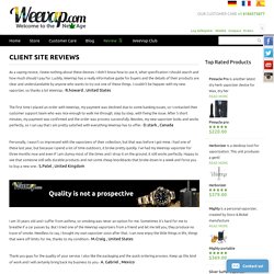 Vaporizer and Vaping Online Store Client Site reviews - Weevap