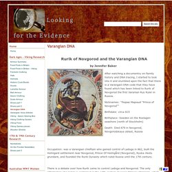Varangian DNA - Looking for the Evidence