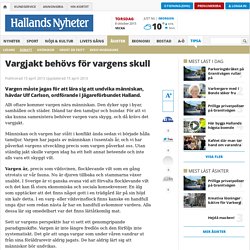 Vargjakt behövs för vargens skull - Debatt - www.hn.se