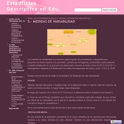 5.- MEDIDAS DE VARIABILIDAD - Estadística Descriptiva en Edu.