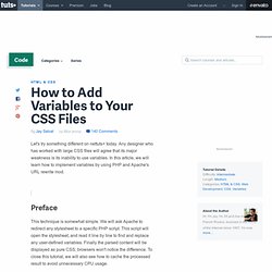 How to Add Variables to Your CSS Files