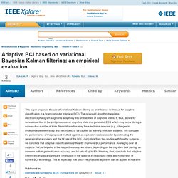 Adaptive BCI based on variational Bayesian Kalman filtering: an empirical evaluation