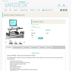 VARIDESK Single Standing Desk