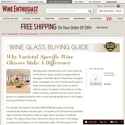 Why Varietal-Specific Wine Glasses Make A Difference