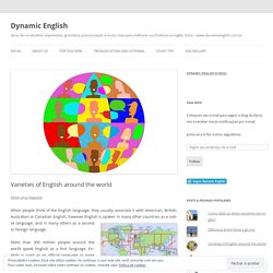 Varieties of English around the world