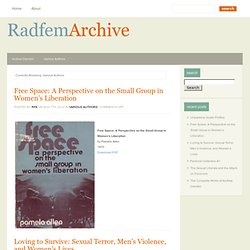 Radical Feminist Archives