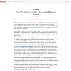 What Are Various Modules Of A Hospital Payment System?