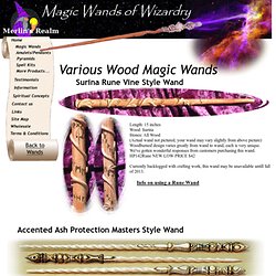 Various magic wands