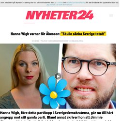 Hanna Wigh varnar för Åkesson: "Skulle sänka Sverige totalt"