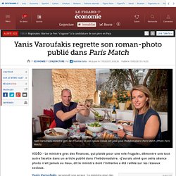 Yanis Varoufakis regrette son roman-photo publié dans Paris Match