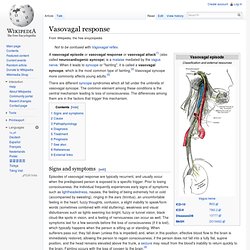 Vasovagal response