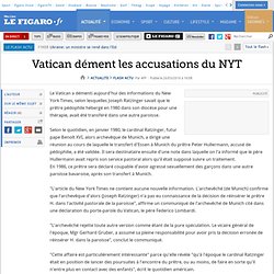 Vatican dément les accusations du NYT