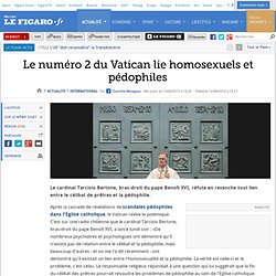 International : Le Vatican assimile les homosexuels