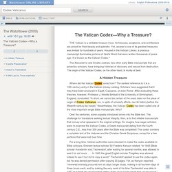 The Vatican Codex—Why a Treasure?—Watchtower ONLINE LIBRARY