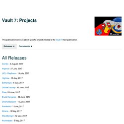 Vault 7: Projects