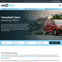 Commercial Vauxhall Van Leasing
