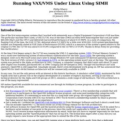 VAX/VMS on Linux using SIMH