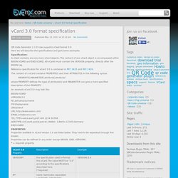 vCard 3.0 format specification « www.evenx.com