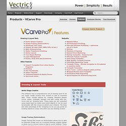 VCarve Pro - Features