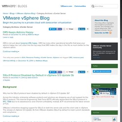 vCenter Server - VMware vSphere Blog