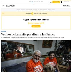 Vecinos de Lavapiés paralizan a los Franco