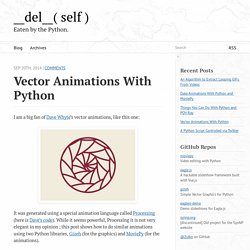 Vector animations with Python - __del__( self )