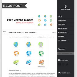 9 Vector Globes Download (free)
